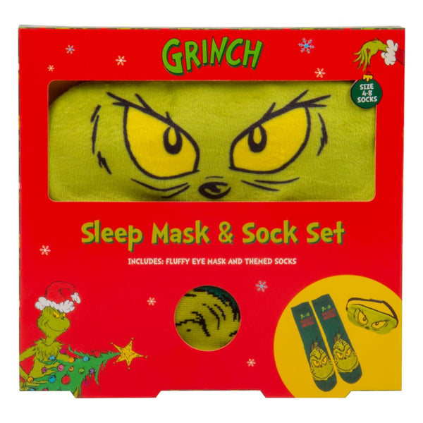 The Grinch Socks & Sleep Mask Set