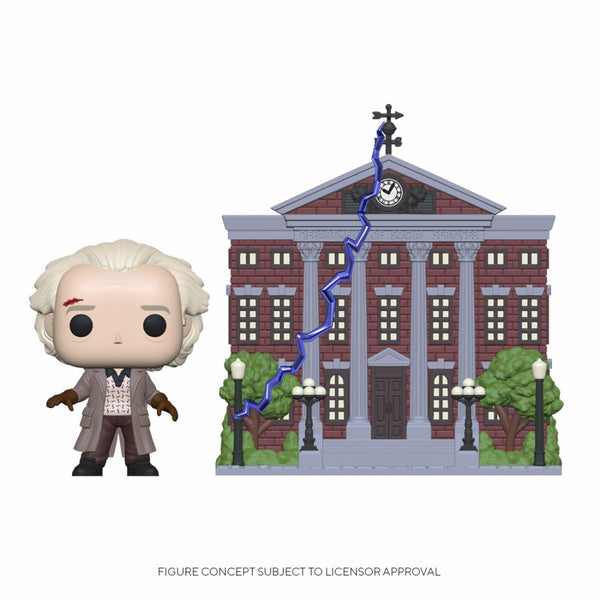 Back to the Future POP! Town Vinyl Figure Doc w/Clock Tower 9 cm