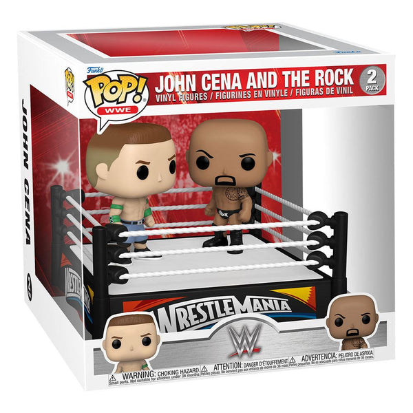 WWE POP Moment! Vinyl Figures 2-Pack Cena vs Rock 9 cm