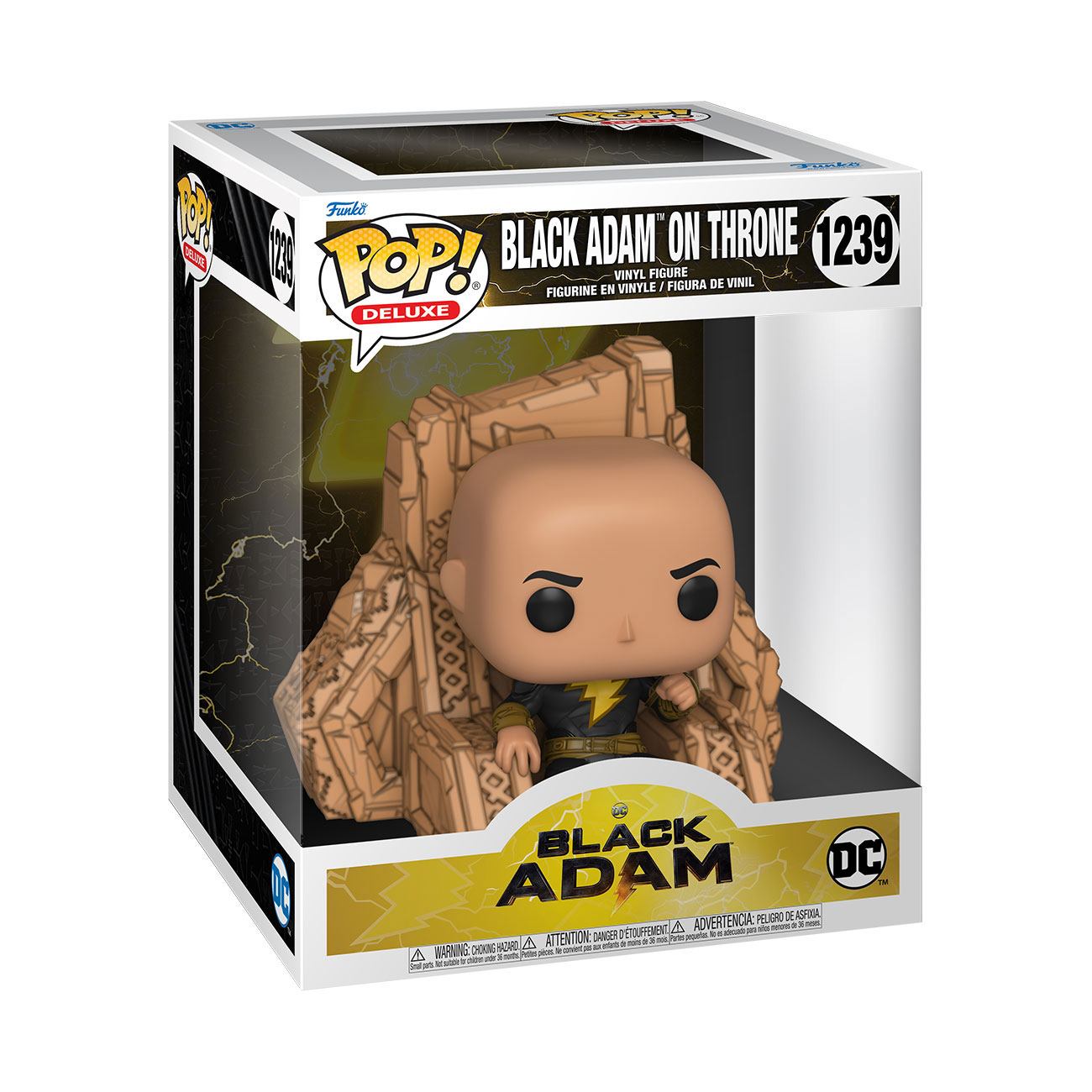 Black Adam POP! Deluxe Vinyl Figure Black Adam on Throne 9 cm