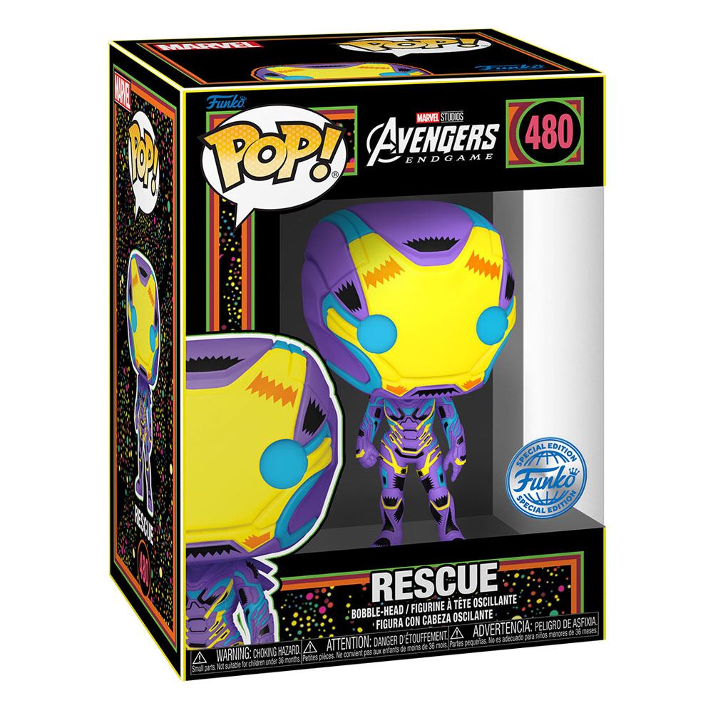 Marvel Blacklight POP! & Tee Box Rescue Size XL