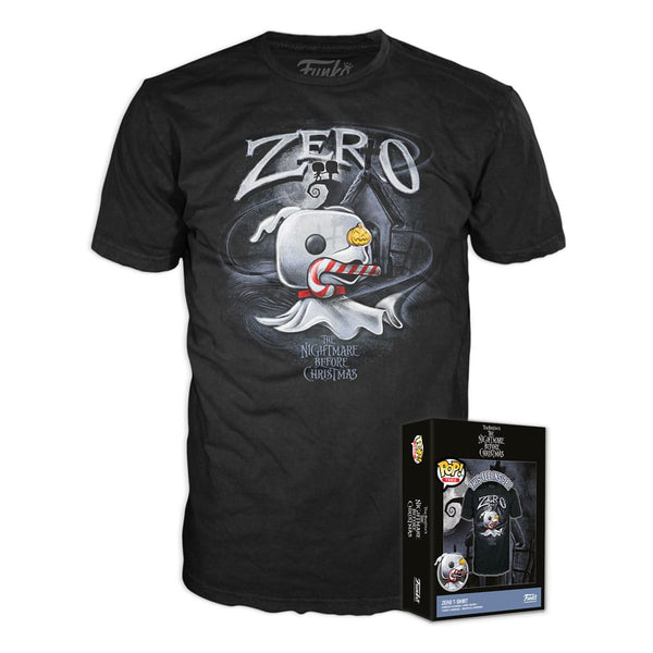 Nightmare Before Christmas Boxed Tee T-Shirt Zero w/Cane Size S