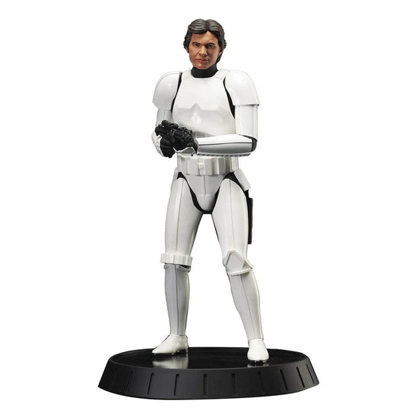 Star Wars Episode IV Milestones Statue 1/6 Han Solo (Stormtrooper Disguise) 40th Anniversary Exclusive 30 cm - Severely damaged packaging