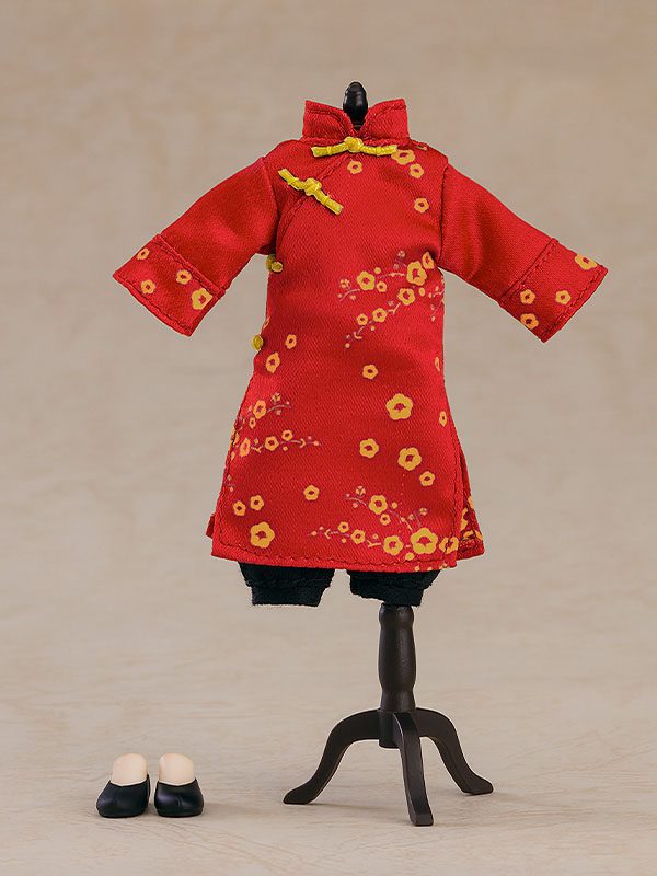 Original Character Parts for Nendoroid Doll Figures Outfit Set: Long Length Chinese Outfit (Red)