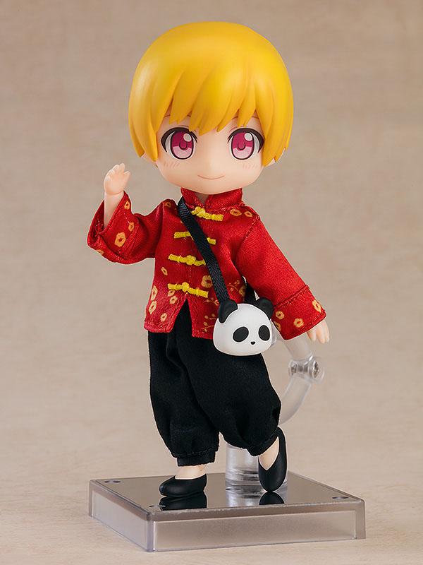 Original Character Parts for Nendoroid Doll Figures Outfit Set: Short Length Chinese Outfit (Red)