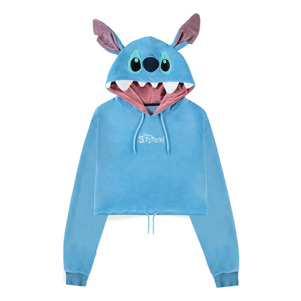 Lilo & Stitch Cropped Hooded Sweater Stitch  Size M