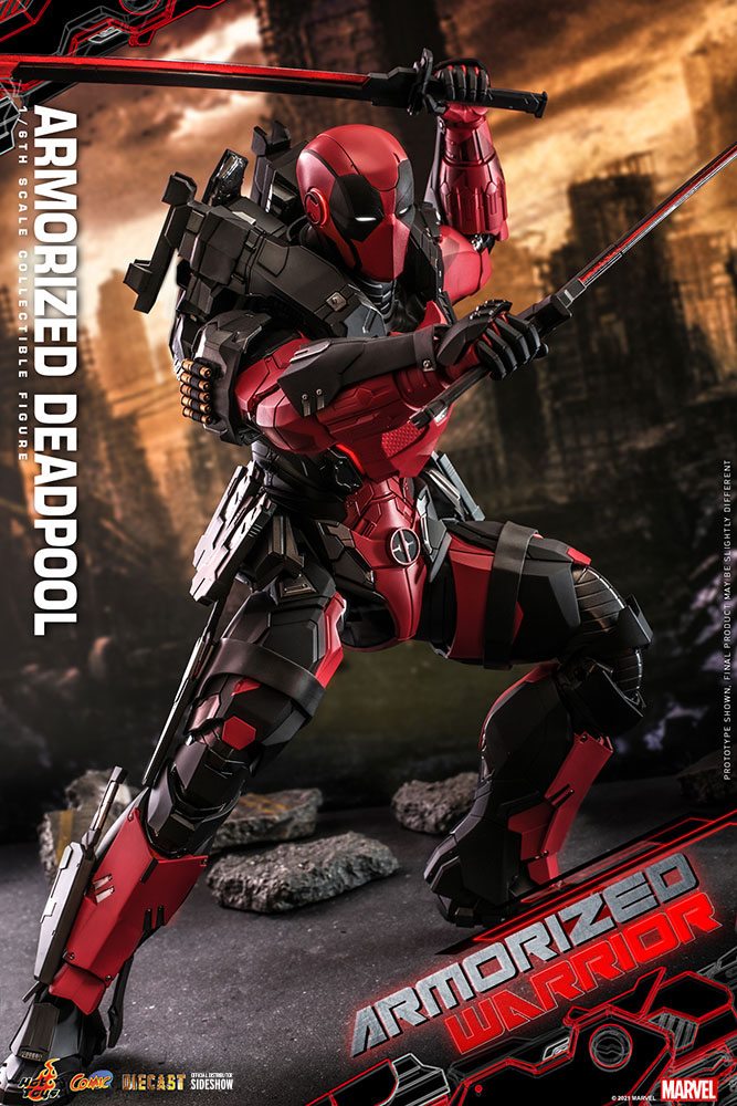 Marvel Comic Masterpiece Actionfigur 1/6 Armored Deadpool 33 cm
