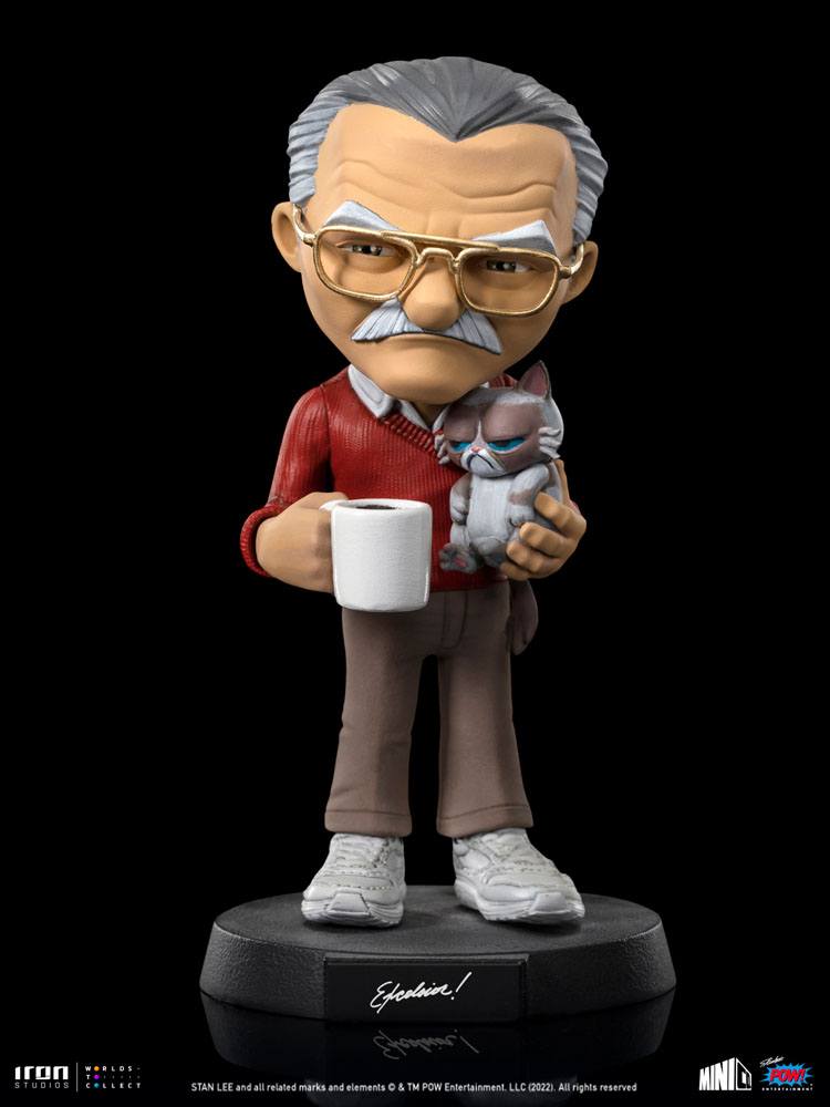 Stan Lee Mini Co. PVC-Figur Stan Lee mit Grumpy Cat 14 cm