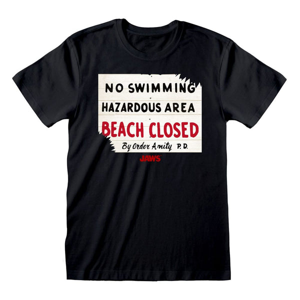 Jaws T-Shirt No Swimming Size M