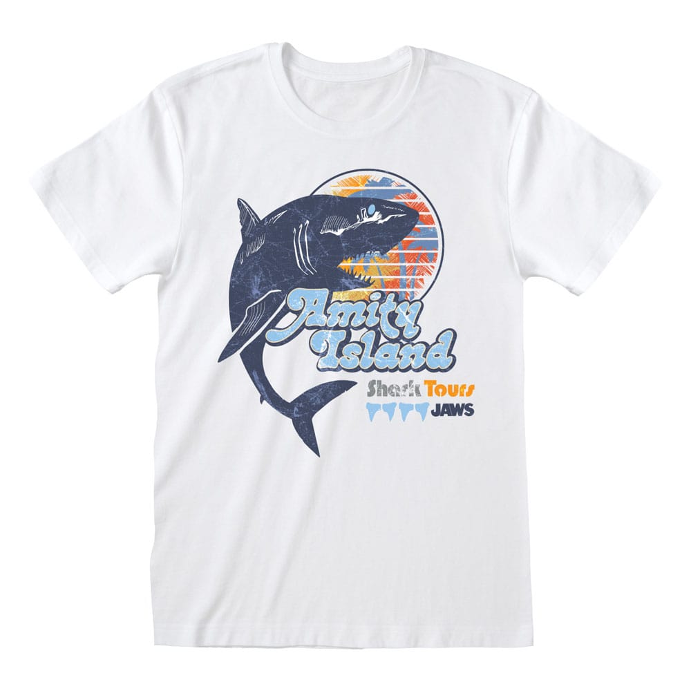 Jaws T-Shirt Amity Shark Tours Size S