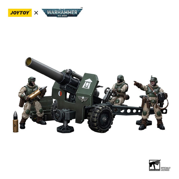 Warhammer 40k Action Figure 1/18 Astra Militarum Ordnance Team with Bombast Field Gun 12 cm
