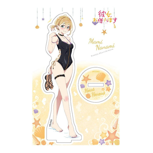 Rent-A-Girlfriend Swimsuit and Girlfriend Acrylic Figure Mami Nanami 14 cm
