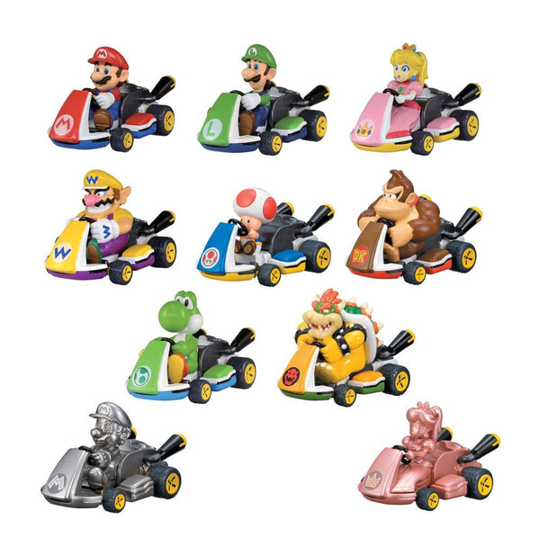 Mario Kart Pull Back Cars Mystery Pack Display (12)