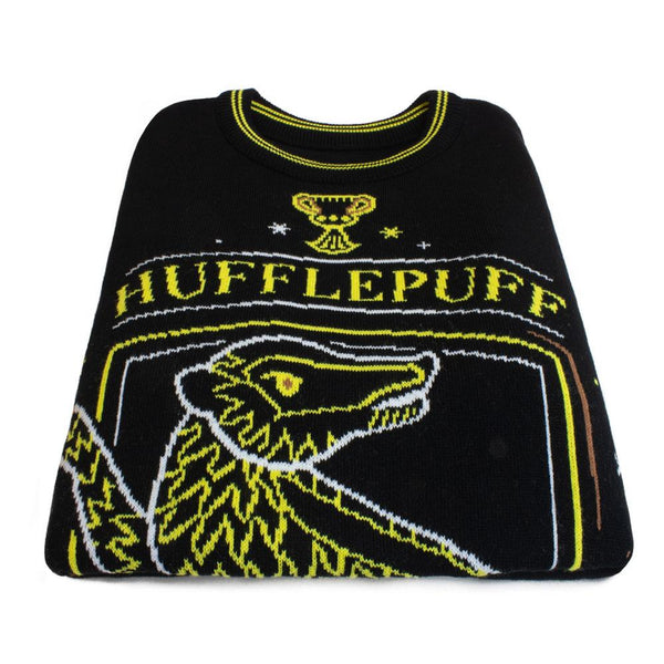 Harry Potter Sweatshirt Christmas Jumper Hufflepuff Size L