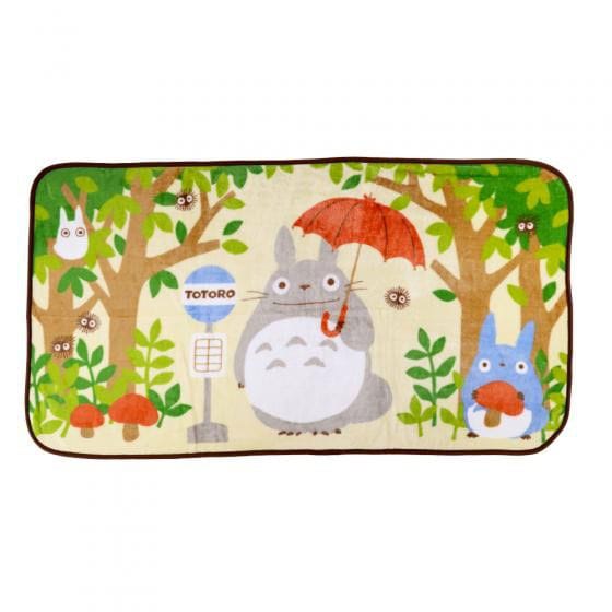 Studio Ghibli Fleece Blanket My Neighbor Totoro Totoro Bus Stop 80 x 150 cm