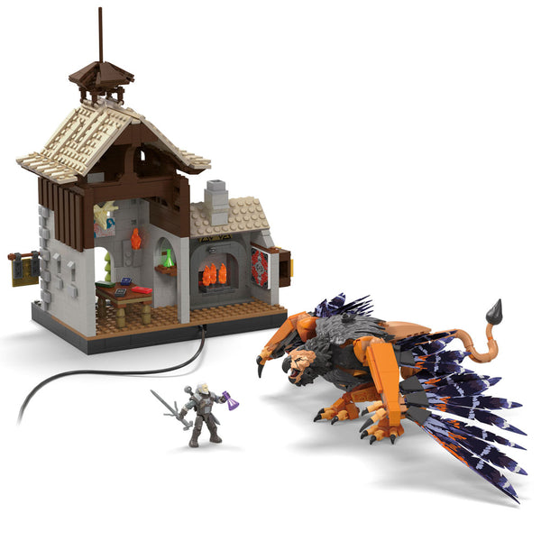 The Witcher 3: Wild Hunt Mega Construx Black Series Construction Set Geralt's Griffin Hunt