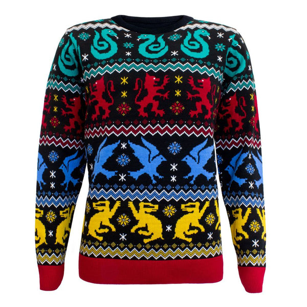 Harry Potter Sweatshirt Christmas Jumper Houses Size M