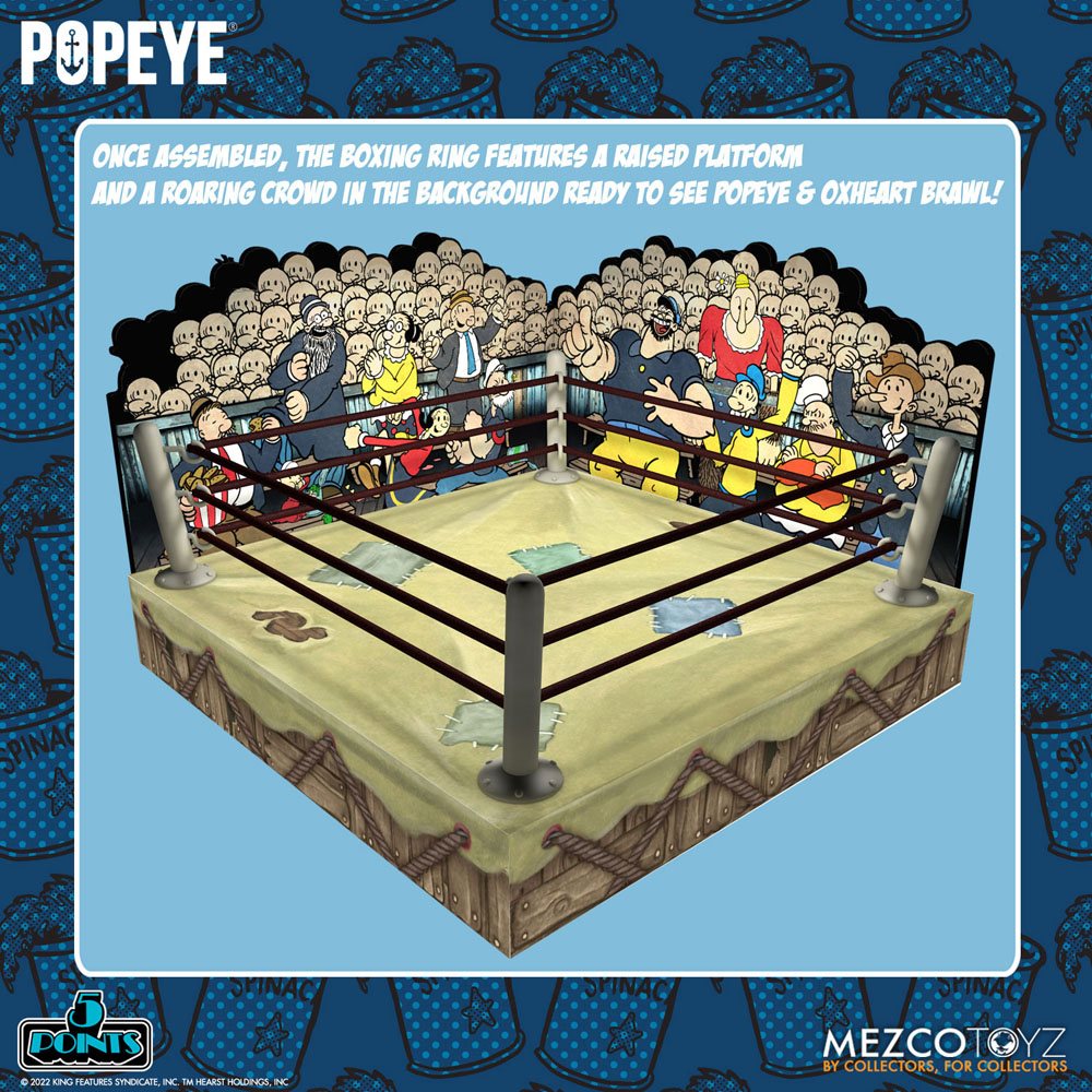 Popeye 5 Points Deluxe Figure Set Popeye & Oxheart 9 cm