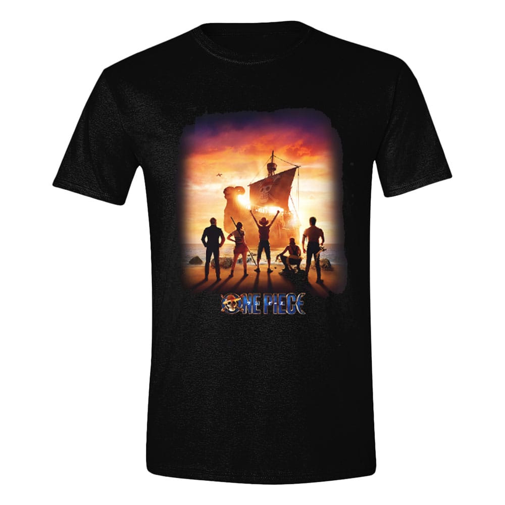 One Piece Live Action T-Shirt Sunset Poster Size XL