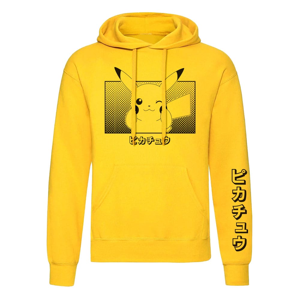 Pokemon Hooded Sweater Pikachu Katakana Size S