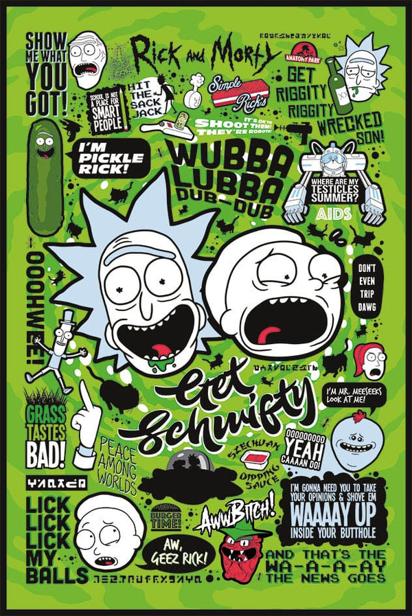 Rick and Morty Poster Pack Quotes 61 x 91 cm (4)