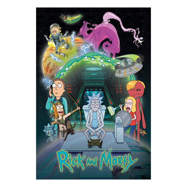 Rick and Morty Poster Pack Toilet Adventure 61 x 91 cm (4)