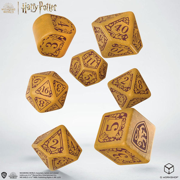 Harry Potter Dice Set Gryffindor Modern Dice Set - Gold (7)