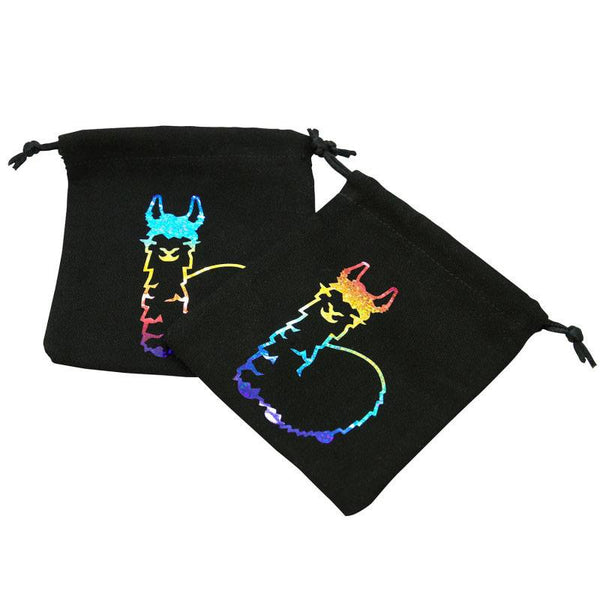 Fabulous Llama Dice Bag Rainbow