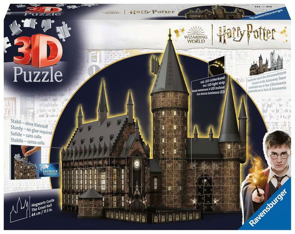 Harry Potter 3D Puzzle Hogwarts Castle: Great Hall - Night Edition (643 Pieces) - Damaged packaging