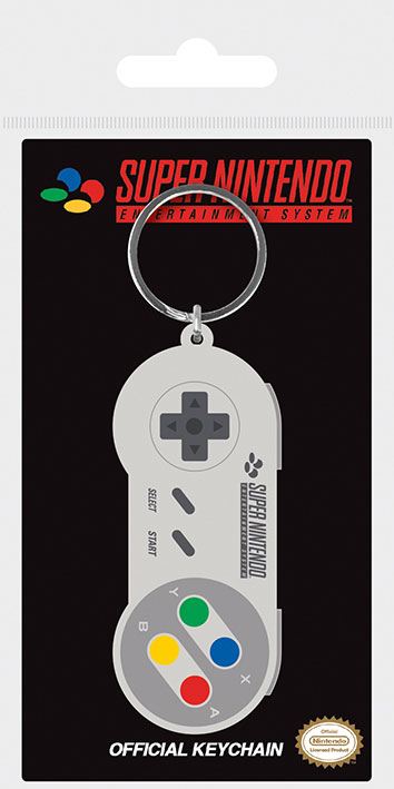Nintendo Rubber Keychain SNES Controller 6 cm