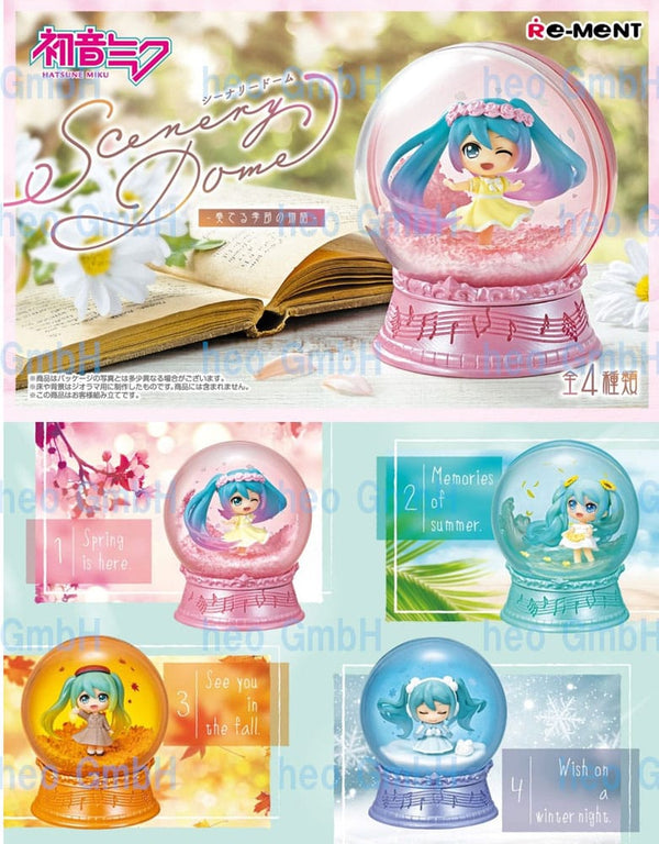 Hatsune Miku Mini Snowglobes Scenery Domes Display (4)