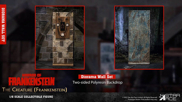 The Horror of Frankenstein My Favourite Movie 1/6 Diorama Wall