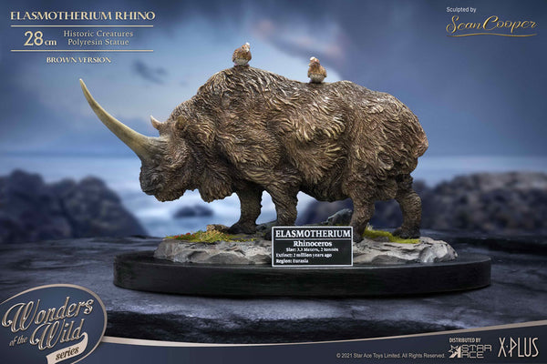 Elasmotherium Statue Rhino (Brown) 28 cm