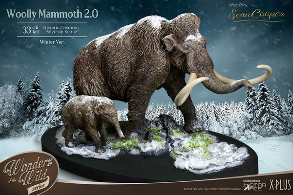 Historic Creatures The Wonder Wild Series Statue The Woolly Mammoth 2.0 22 cm