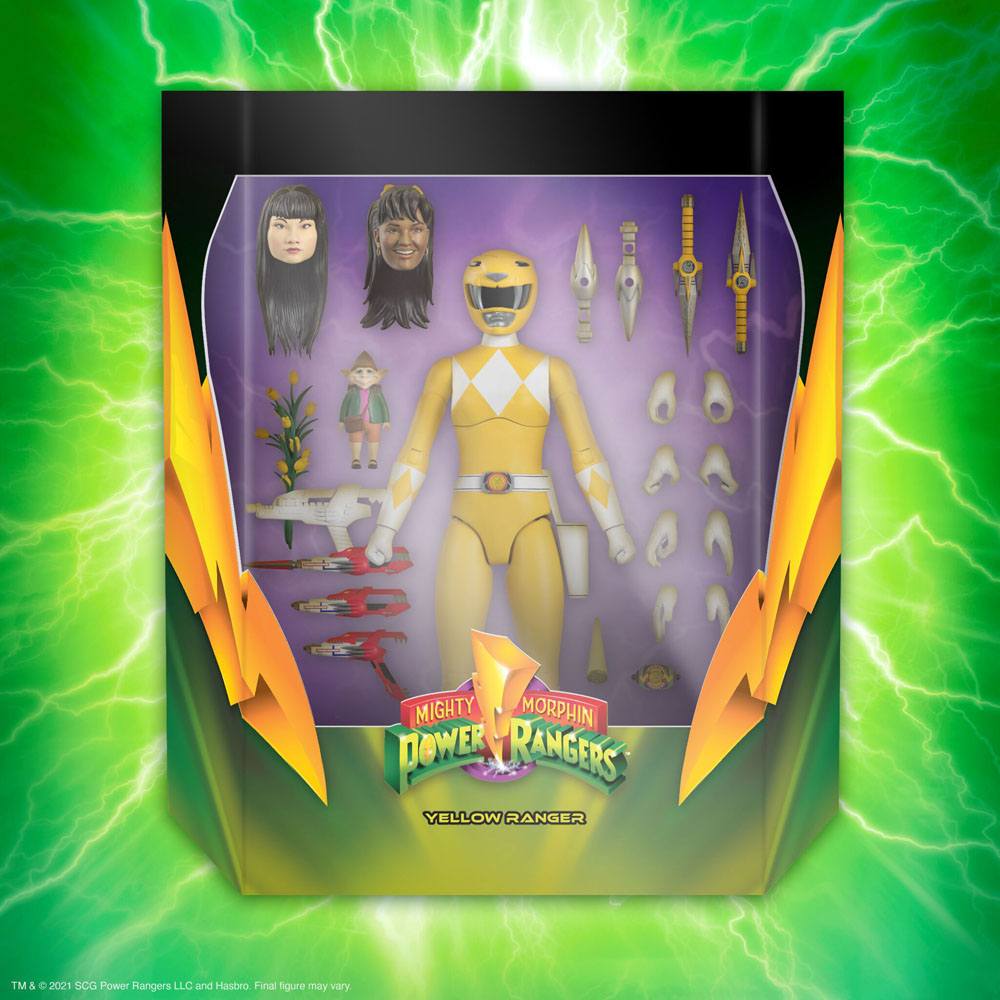 Mighty Morphin Power Rangers Ultimates Action Figure Yellow Ranger 18 cm
