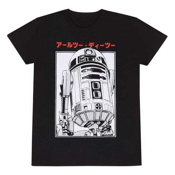 Star Wars T-Shirt R2D2 Katakana Size L