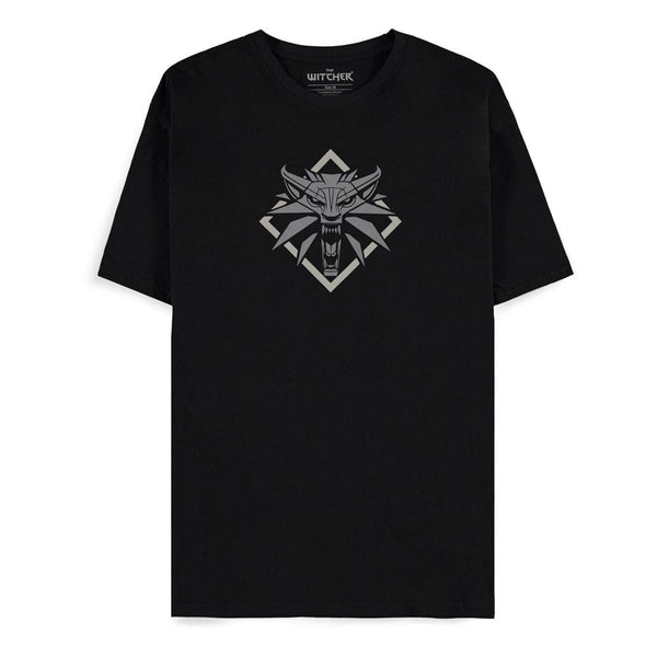 The Witcher T-Shirt Wolf Medallion Size XL
