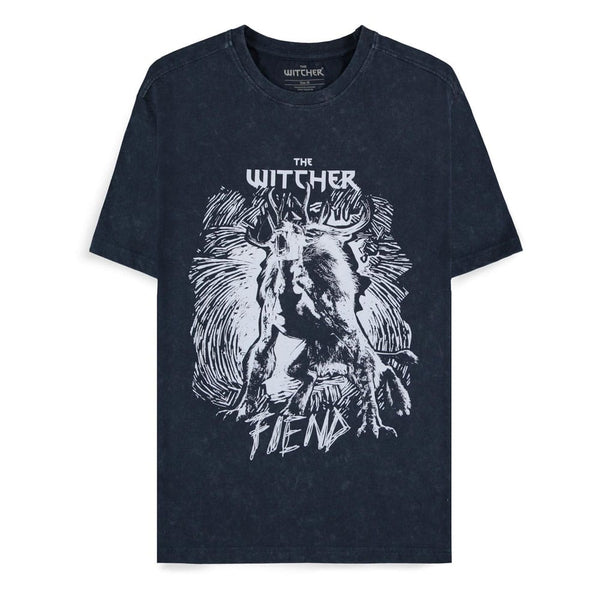 The Witcher T-Shirt Dark Blue Fiend Size XL