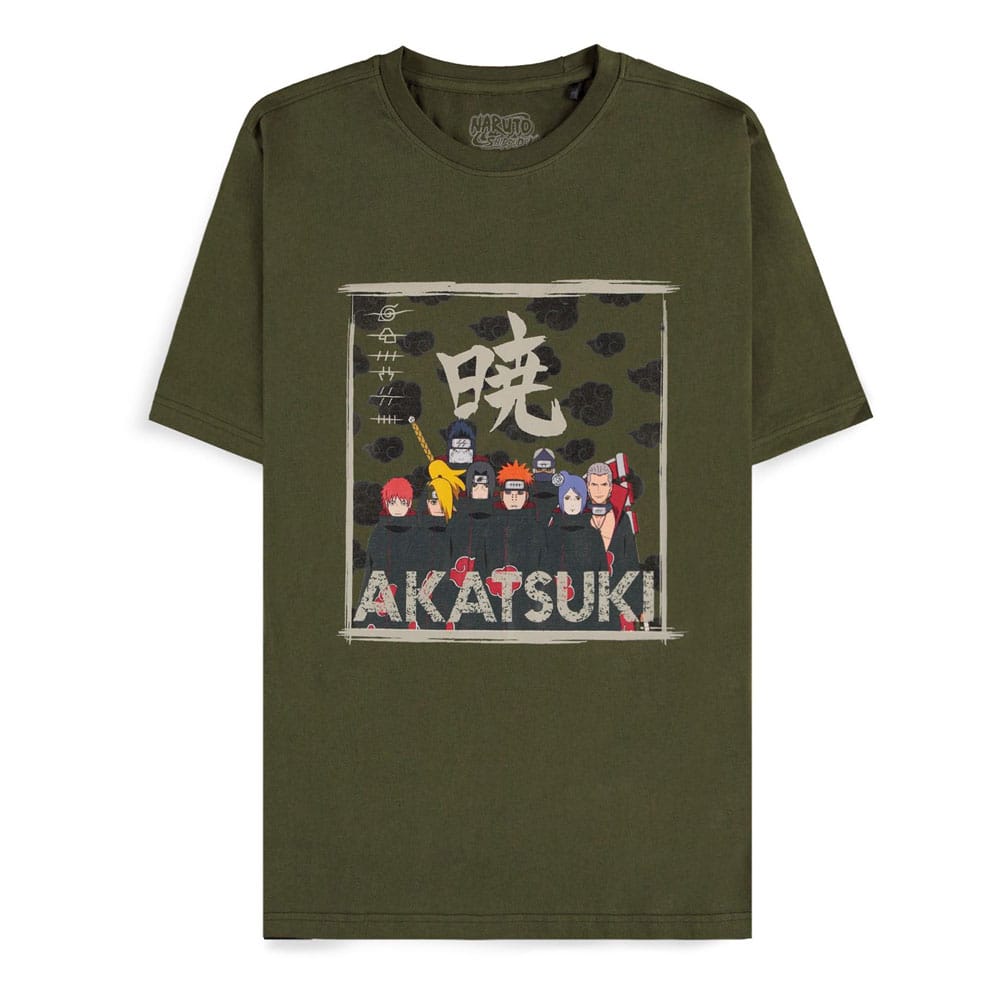 Naruto Shippuden T-Shirt Akatsuki Clan Size XXL