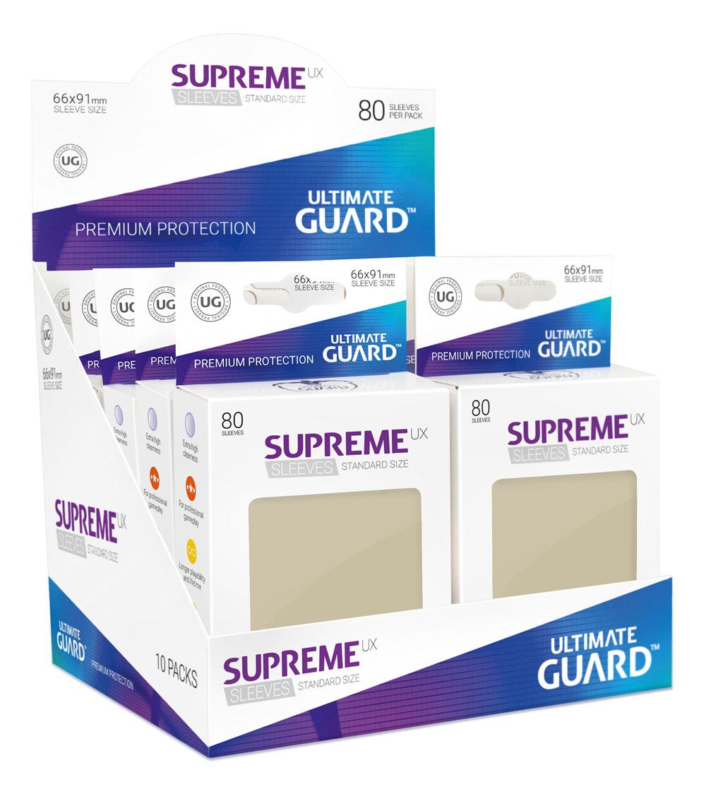 Ultimate Guard Supreme UX Sleeves Standard Size Sand (80)