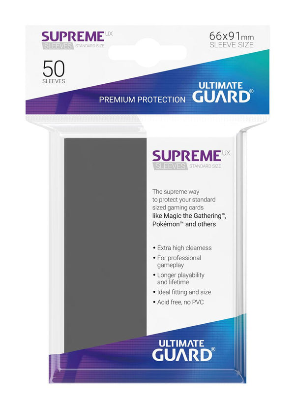 Ultimate Guard Supreme UX Sleeves Standard Size Dark Grey (50)