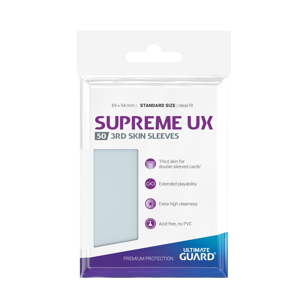 Ultimate Guard Supreme UX 3rd Skin Hüllen, Standardgröße, transparent (50)