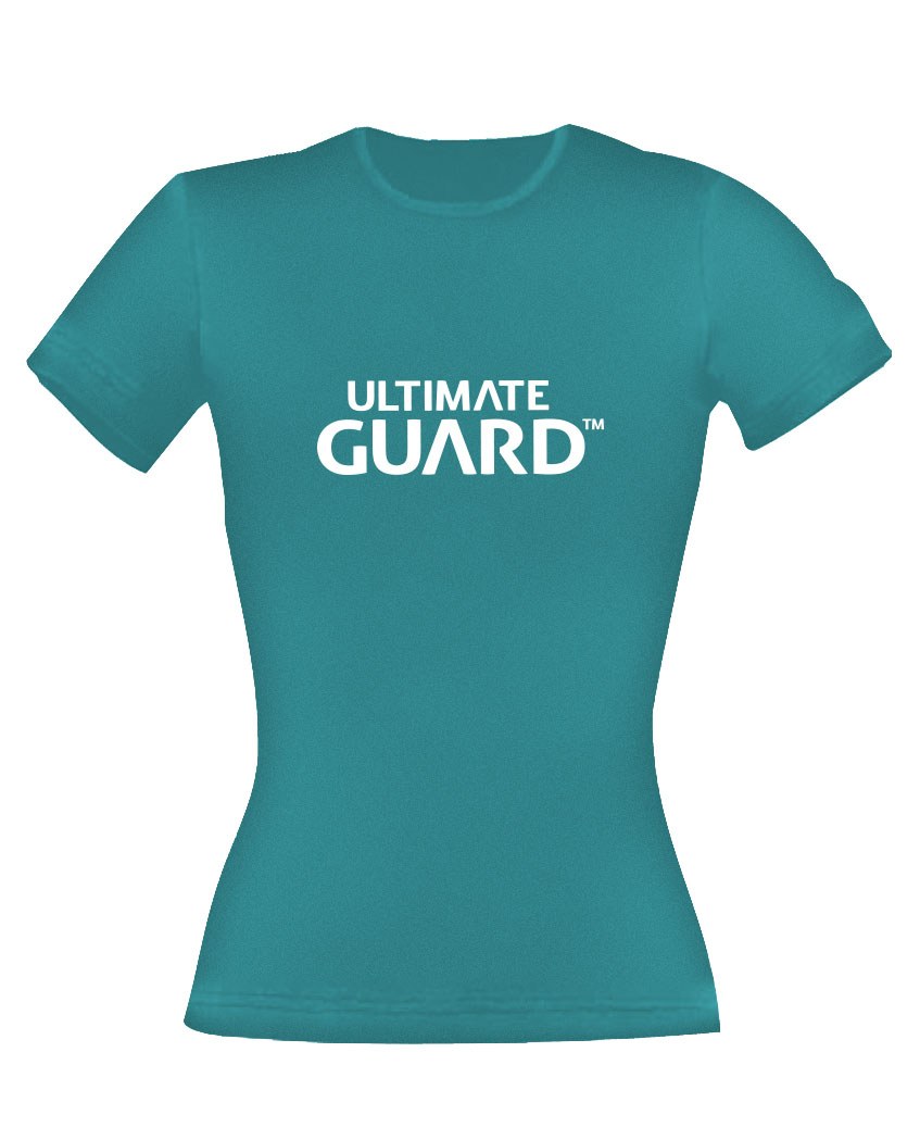 Ultimate Guard Ladies T-Shirt Wordmark Petrol Blue Size M