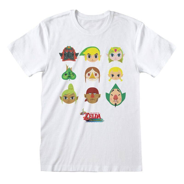 Legend of Zelda T-Shirt Wind Waker Faces Size S